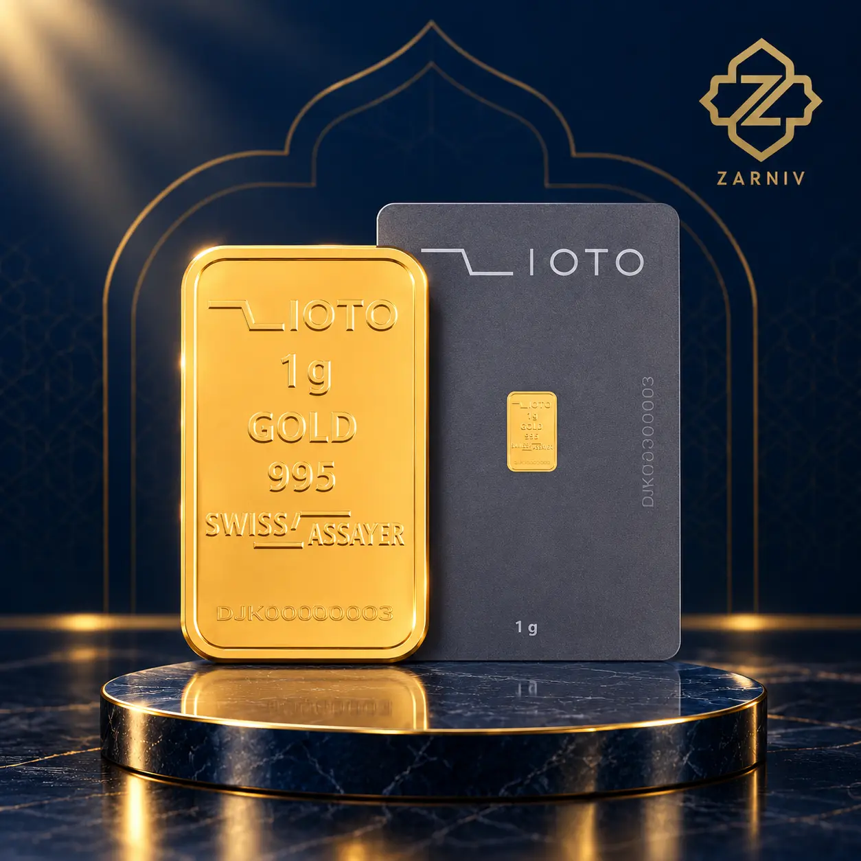 شمش طلا 1 گرمی زیوتو عیار 995